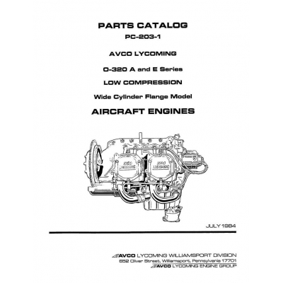 Lycoming o 320 parts manual